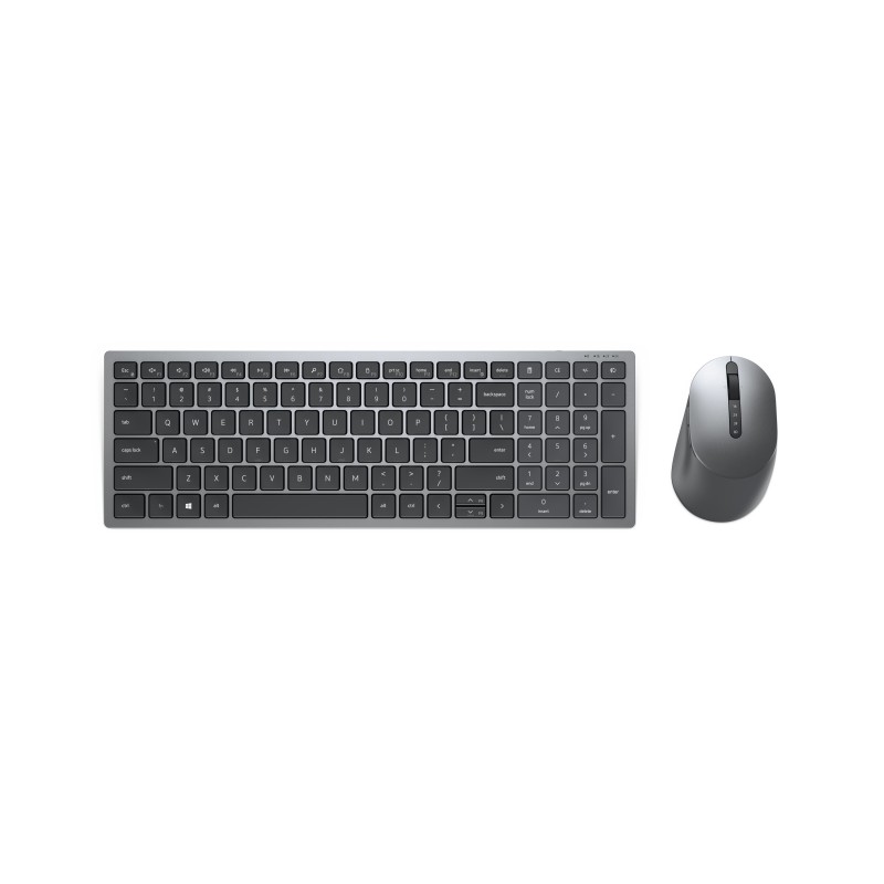 DELL KM7120W keyboard Mouse included RF Wireless + Bluetooth QWERTZ German Gray, Titanium